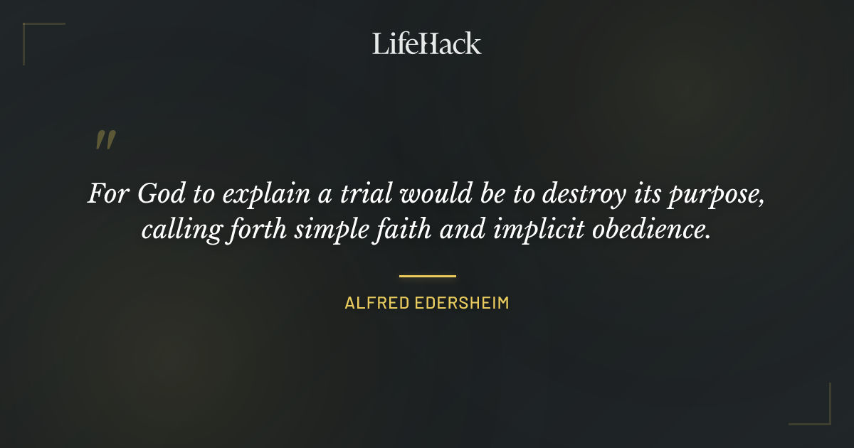 Quote by Alfred Edersheim