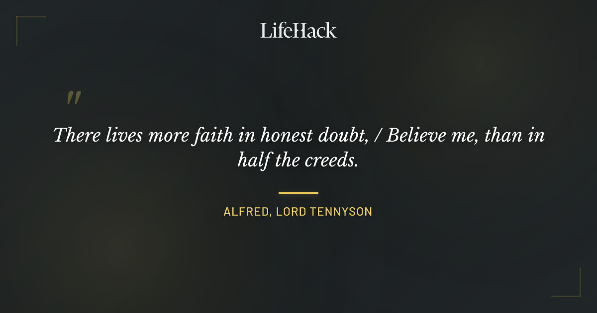 Quote by Alfred, Lord Tennyson