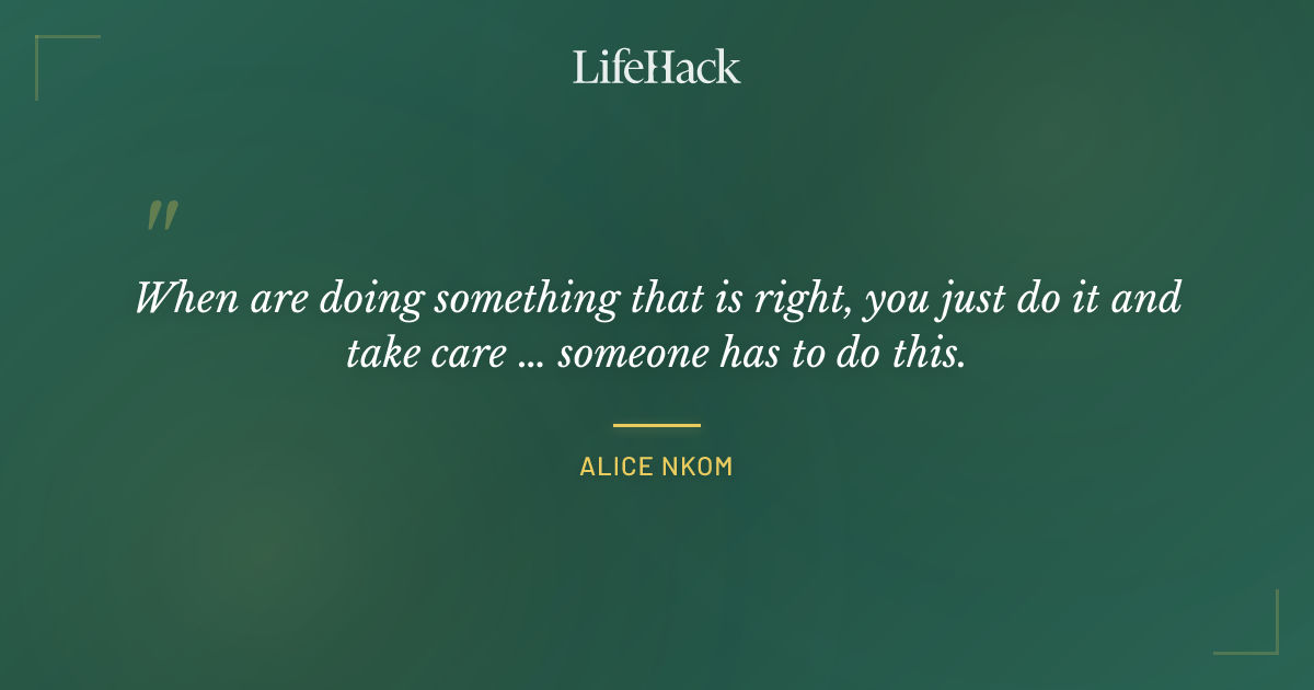 Quote by Alice Nkom