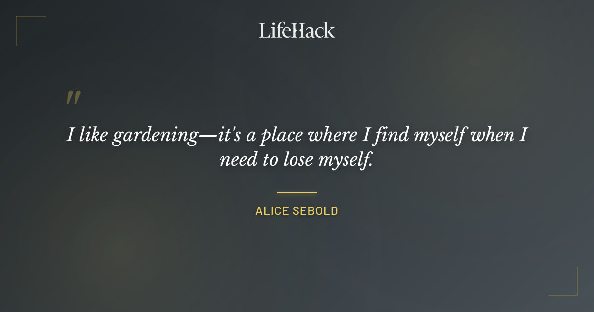 Quote by Alice Sebold