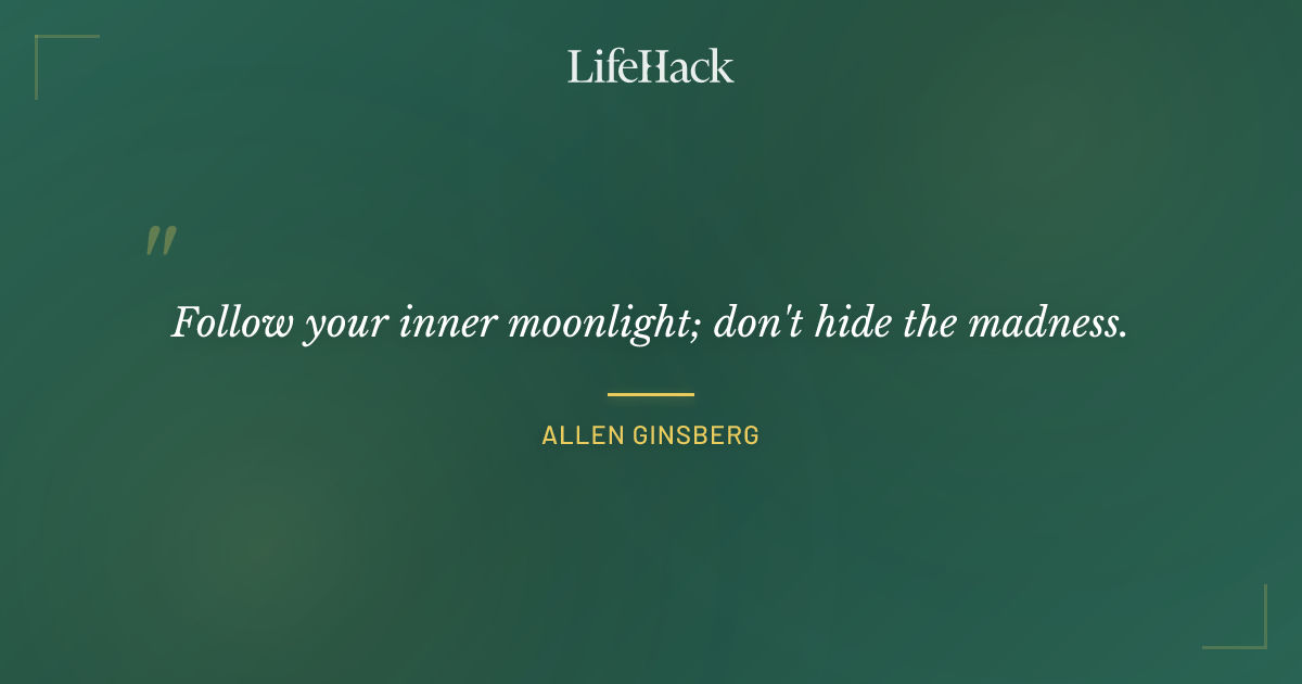 Quote by Allen Ginsberg