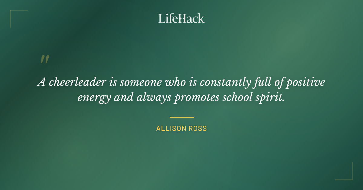 Quote by Allison Ross