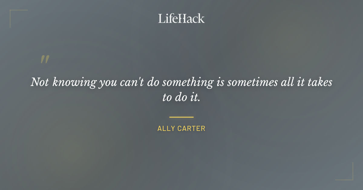 Quote by Ally Carter