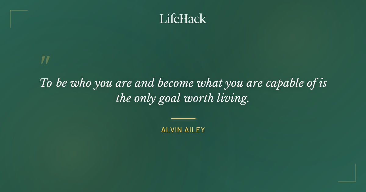 Quote by Alvin Ailey