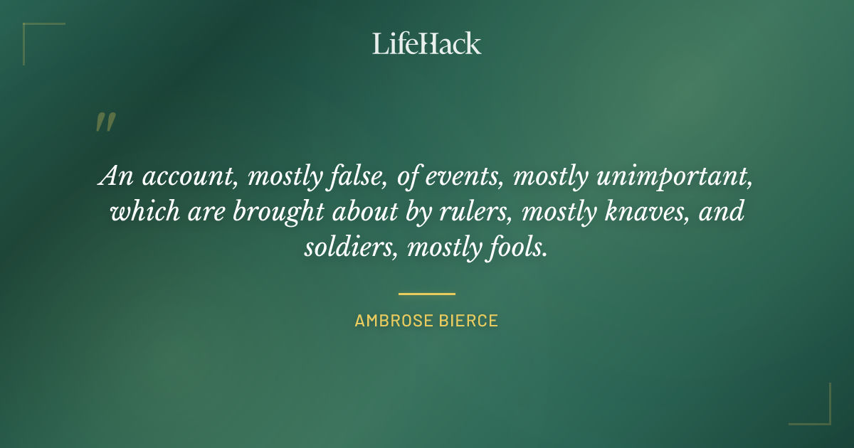 Quote by Ambrose Bierce