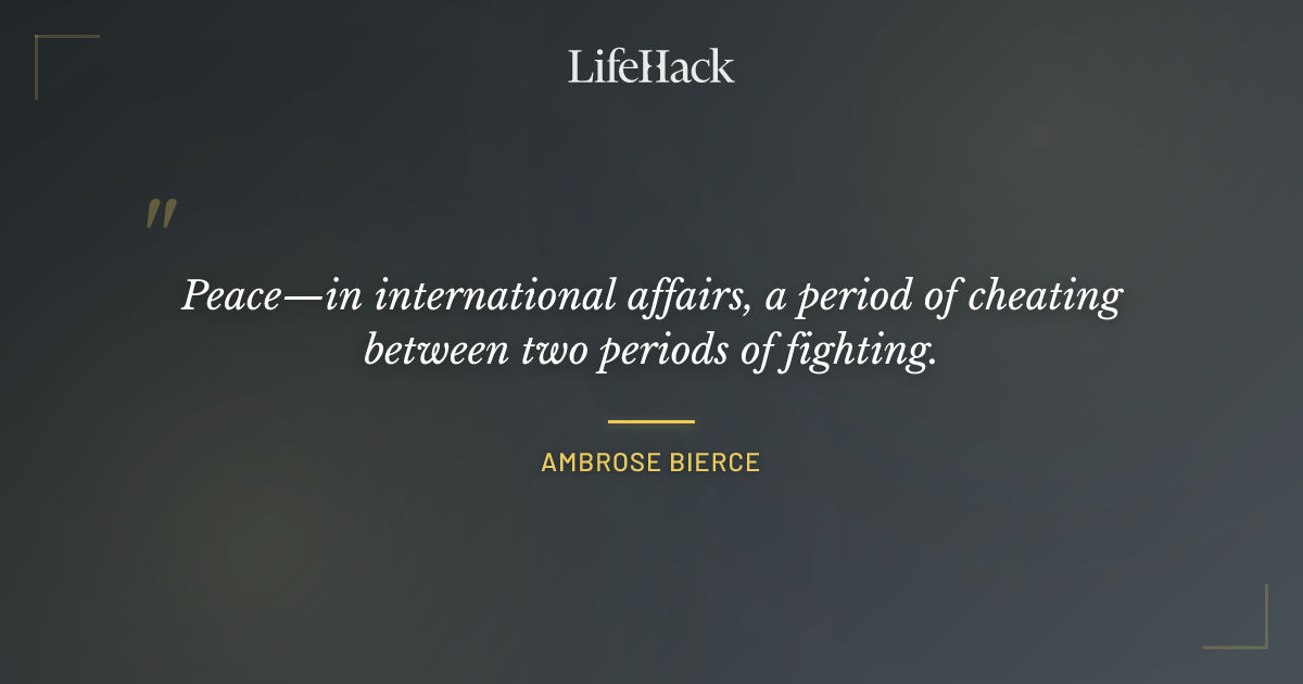 Quote by Ambrose Bierce