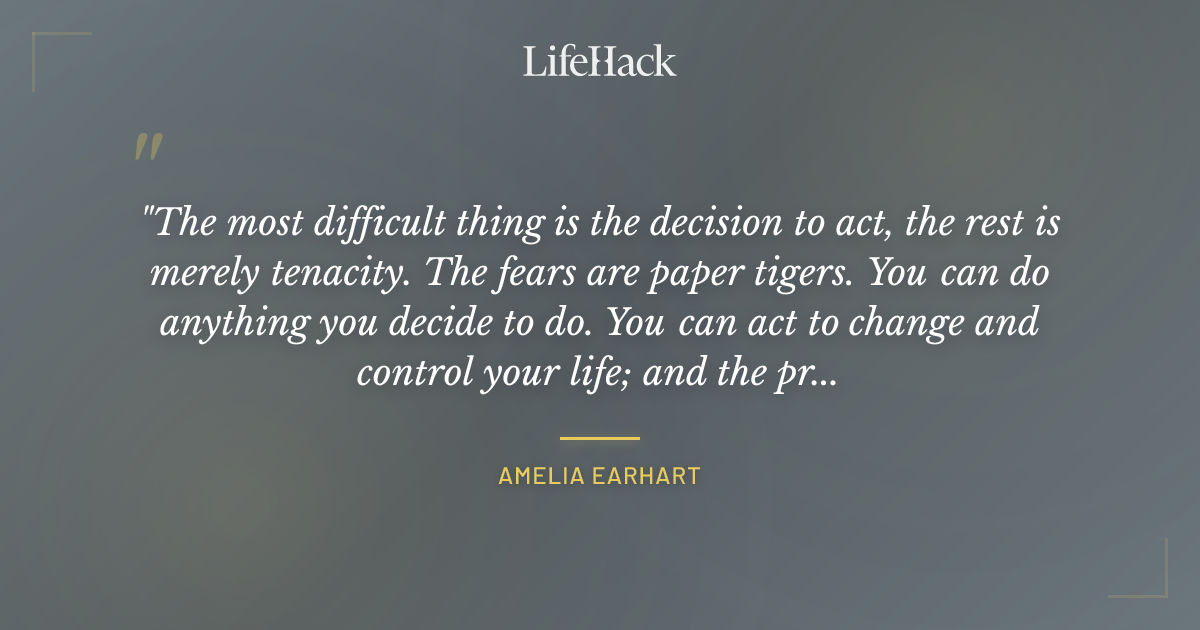 Quote by Amelia Earhart