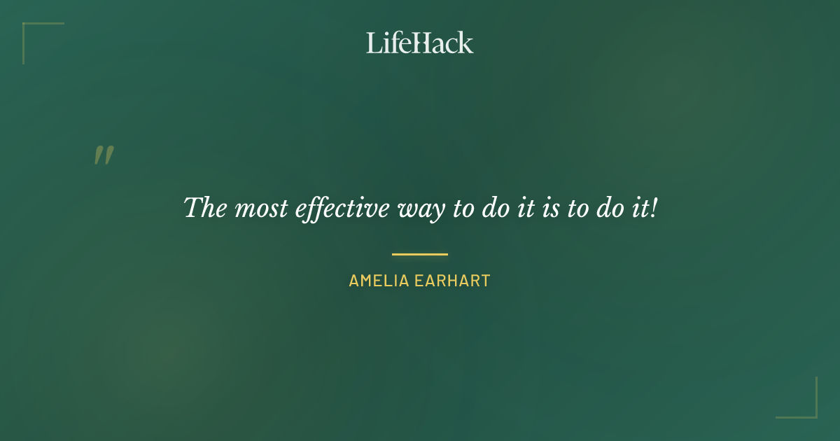 Quote by Amelia Earhart