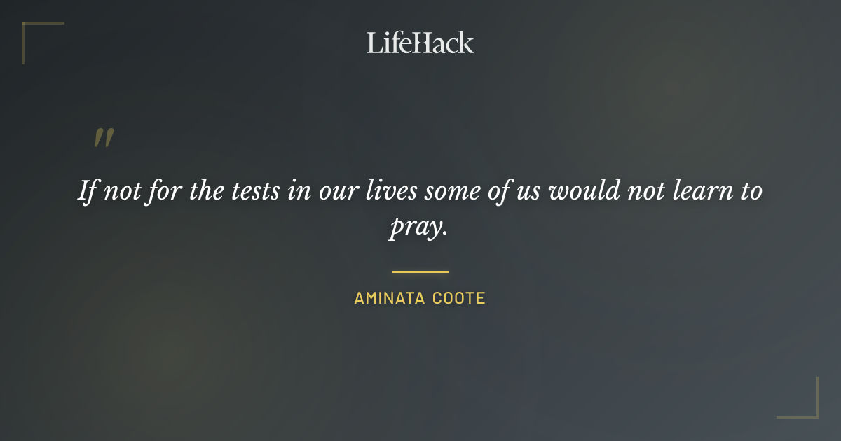 Quote by Aminata Coote