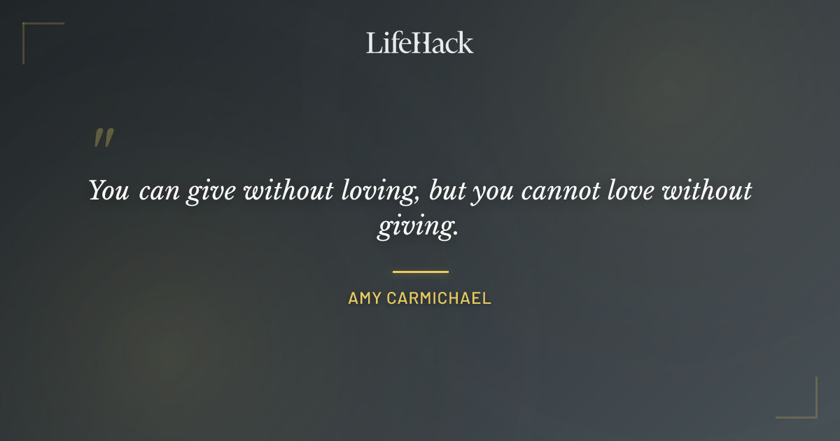 Quote by Amy Carmichael