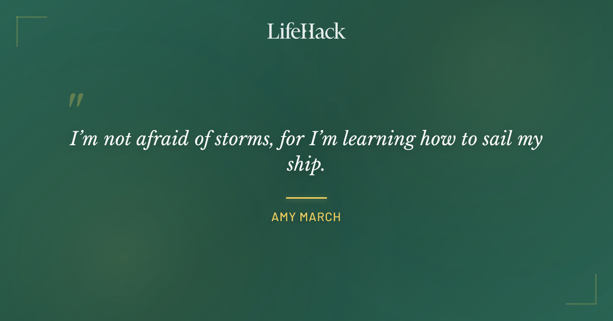 Quote by Amy March