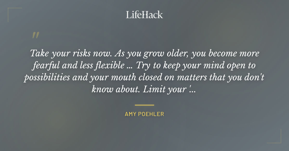 Quote by Amy Poehler