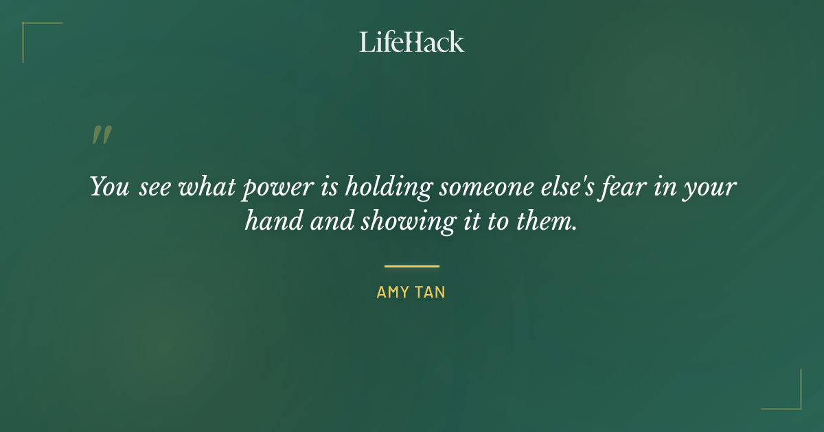 Quote by Amy Tan