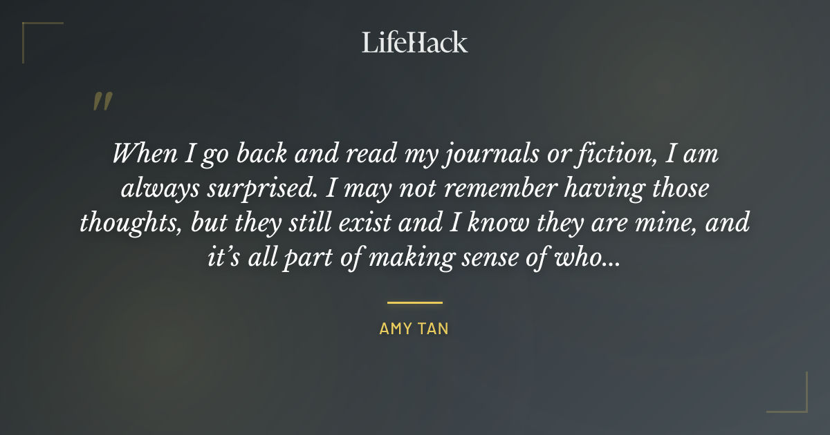 Quote by Amy Tan