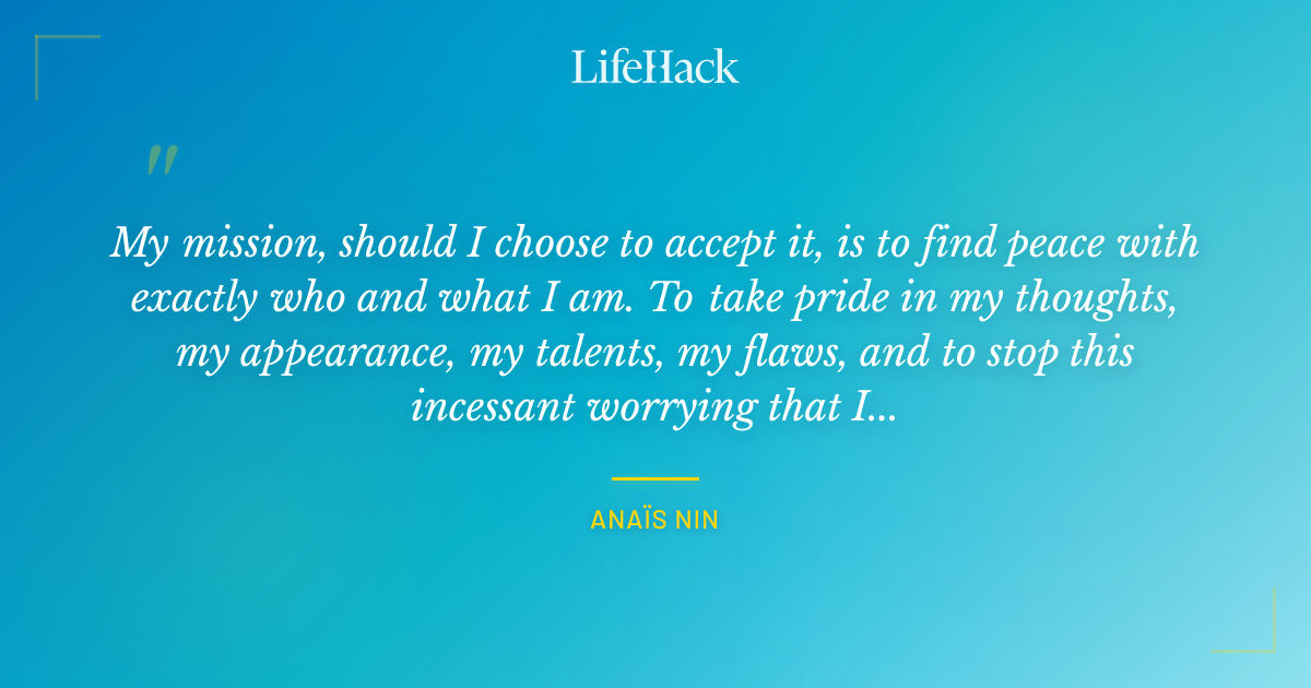 Quote by Anaïs Nin