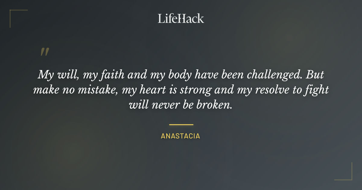 Quote by Anastacia