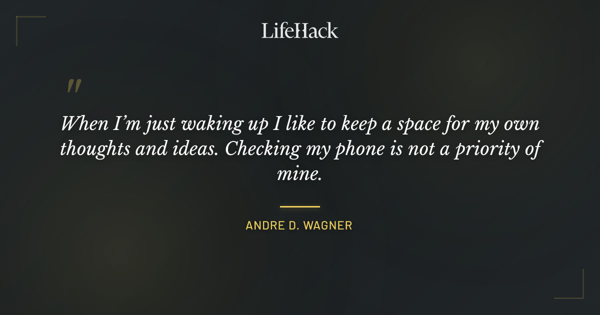 Quote by Andre D. Wagner