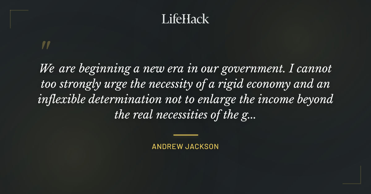 Quote by Andrew Jackson