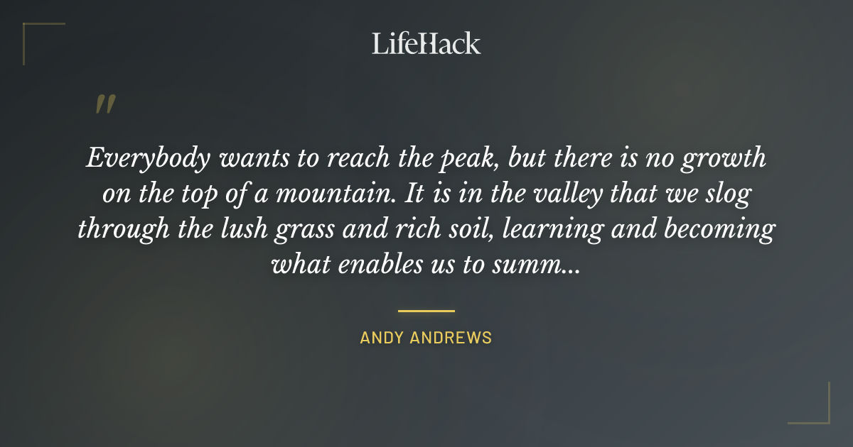 Quote by Andy Andrews