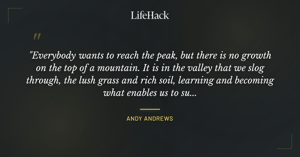 Quote by Andy Andrews