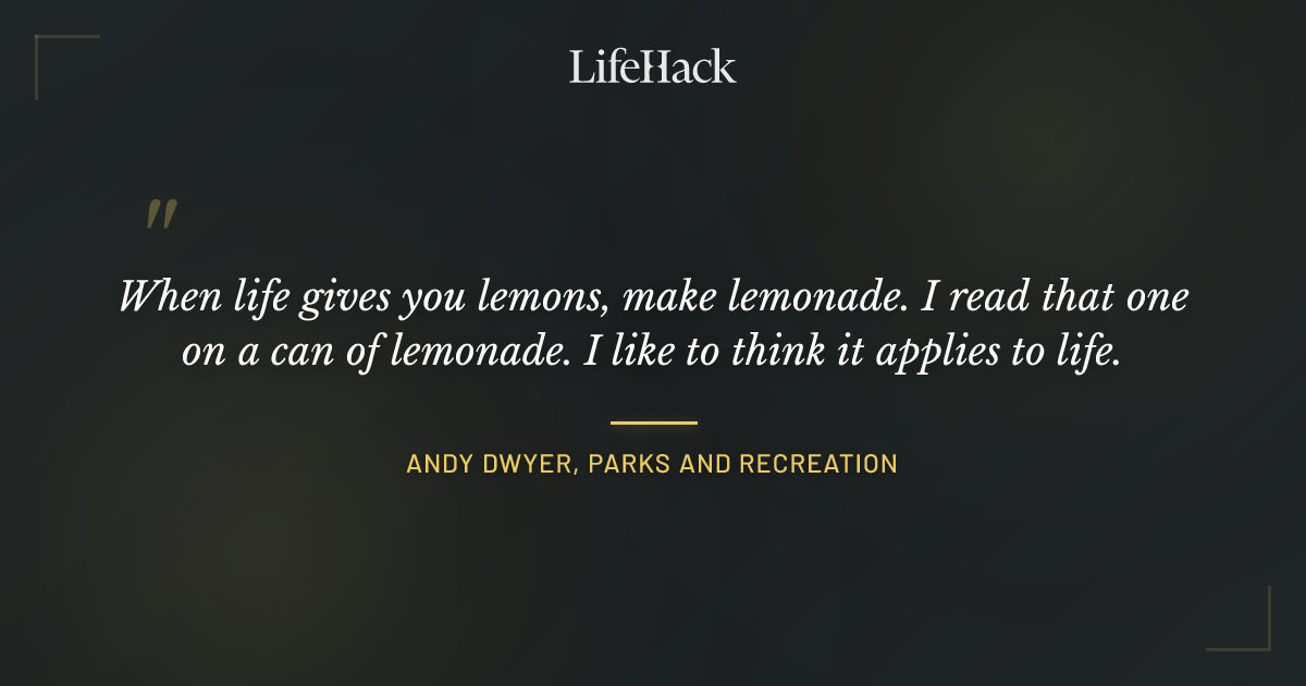 Quote by Andy Dwyer, Parks and Recreation