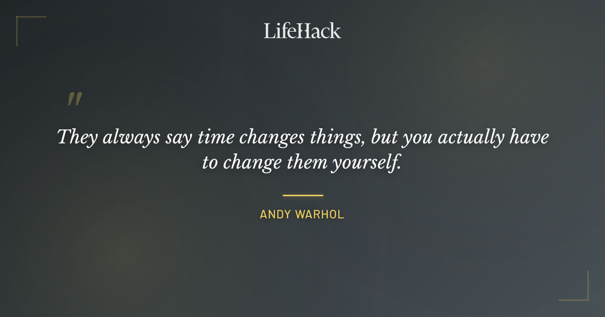 Quote by Andy Warhol