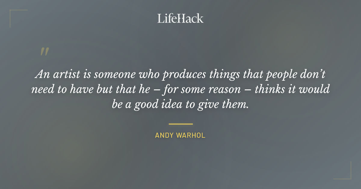 Quote by Andy Warhol