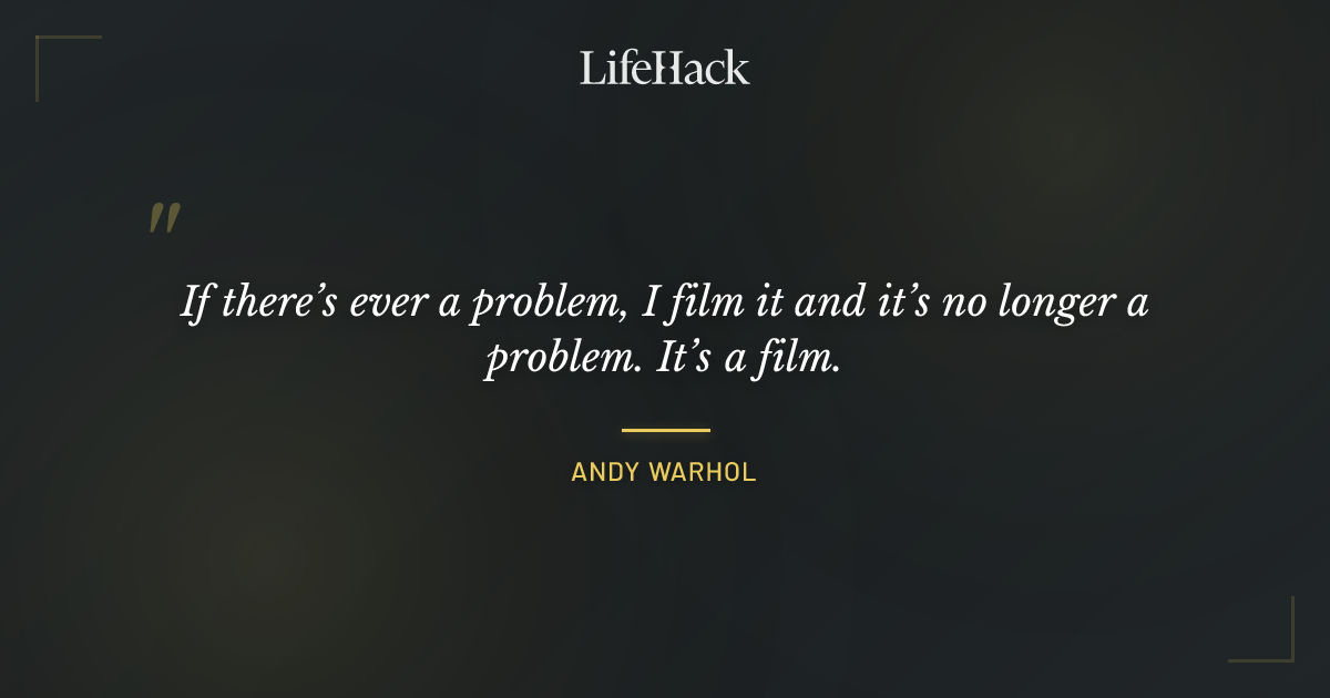 Quote by Andy Warhol