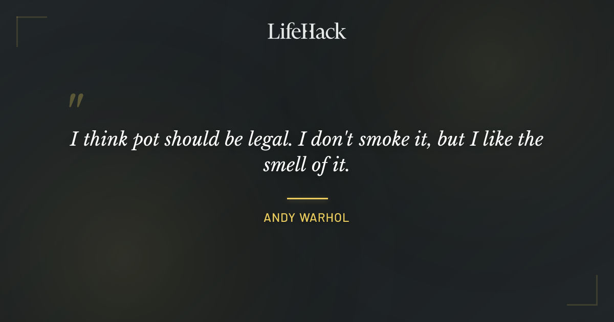 Quote by Andy Warhol