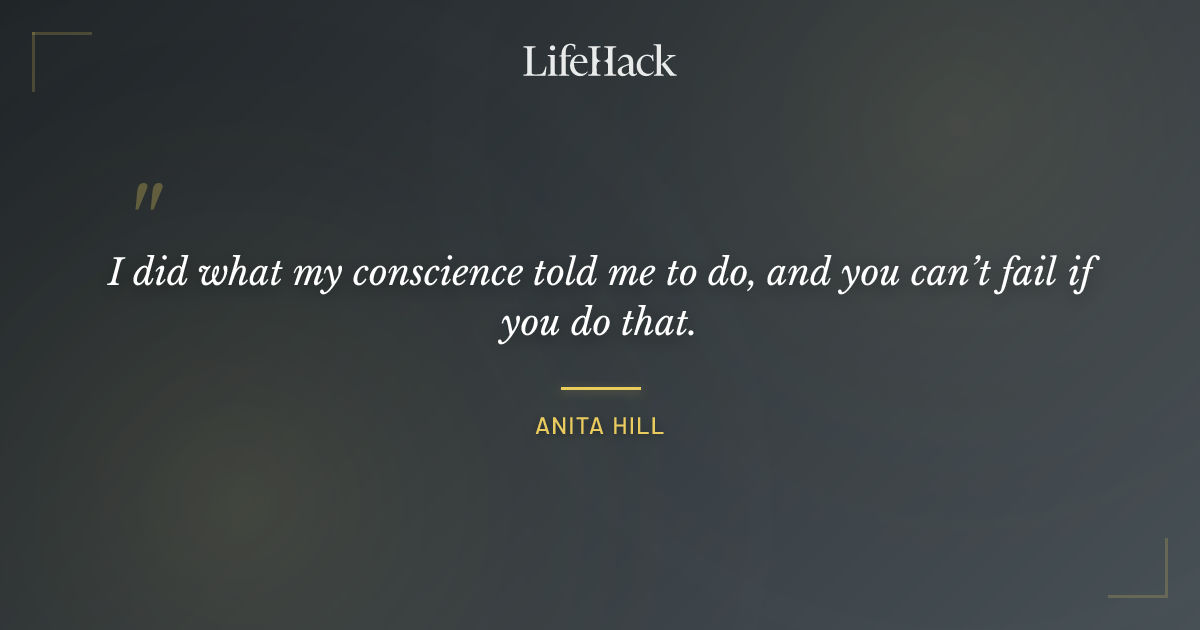 Quote by Anita Hill