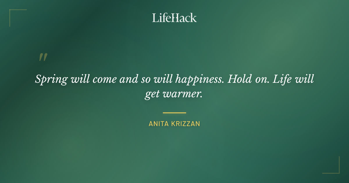 Quote by Anita Krizzan