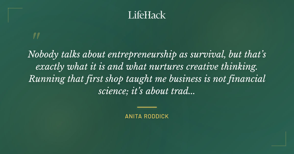 Quote by Anita Roddick