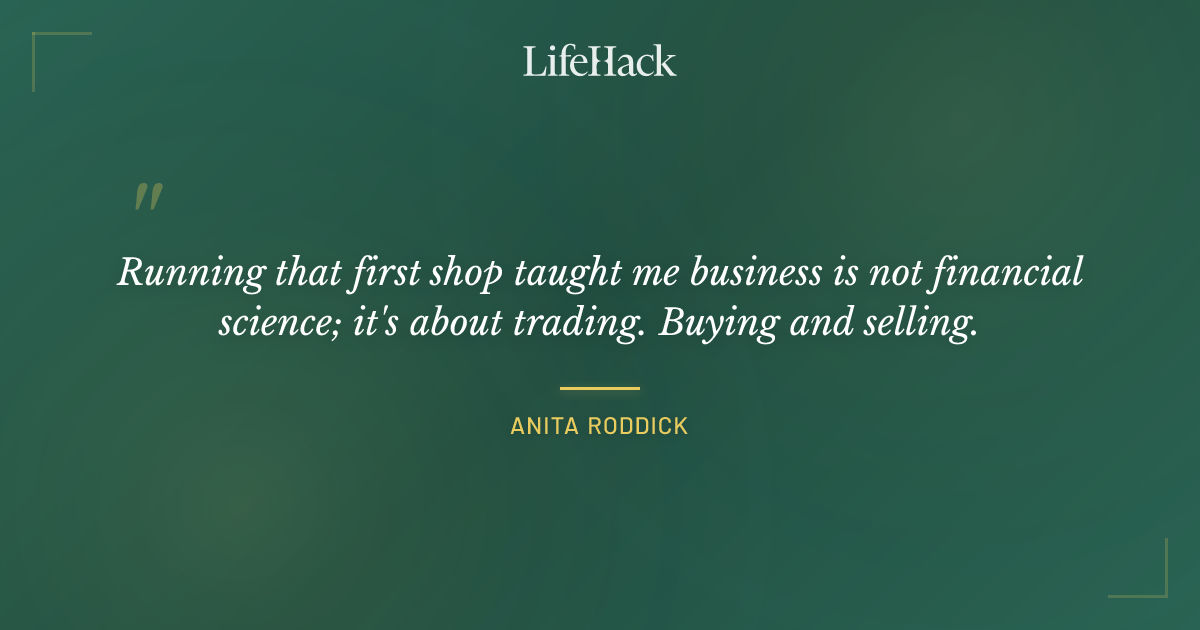 Quote by Anita Roddick