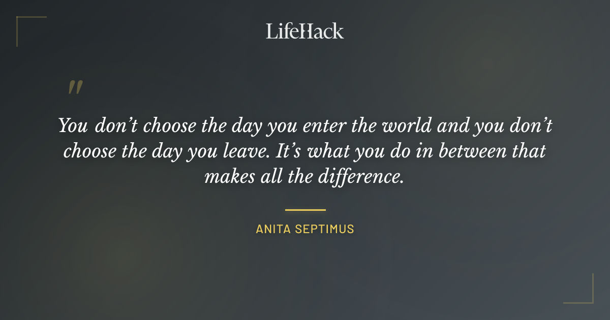 Quote by Anita Septimus