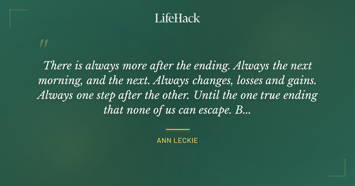 Quote by Ann Leckie