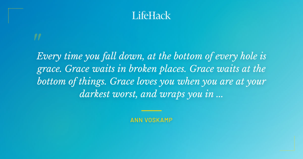 Quote by Ann Voskamp