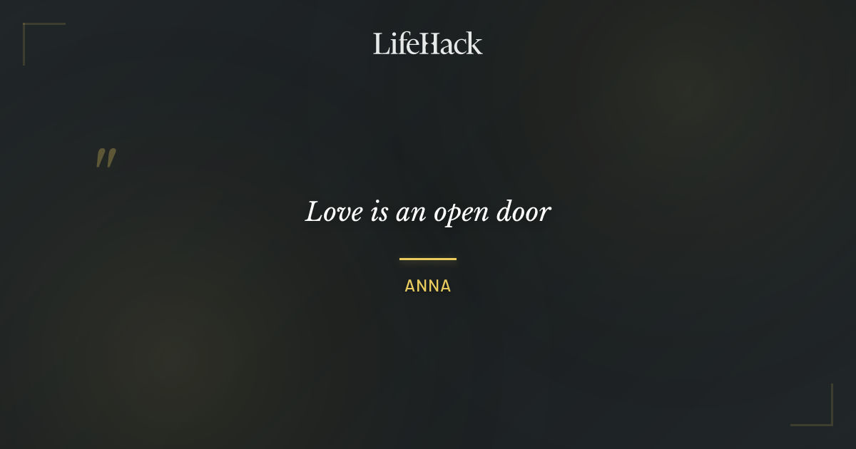 Quote by Anna