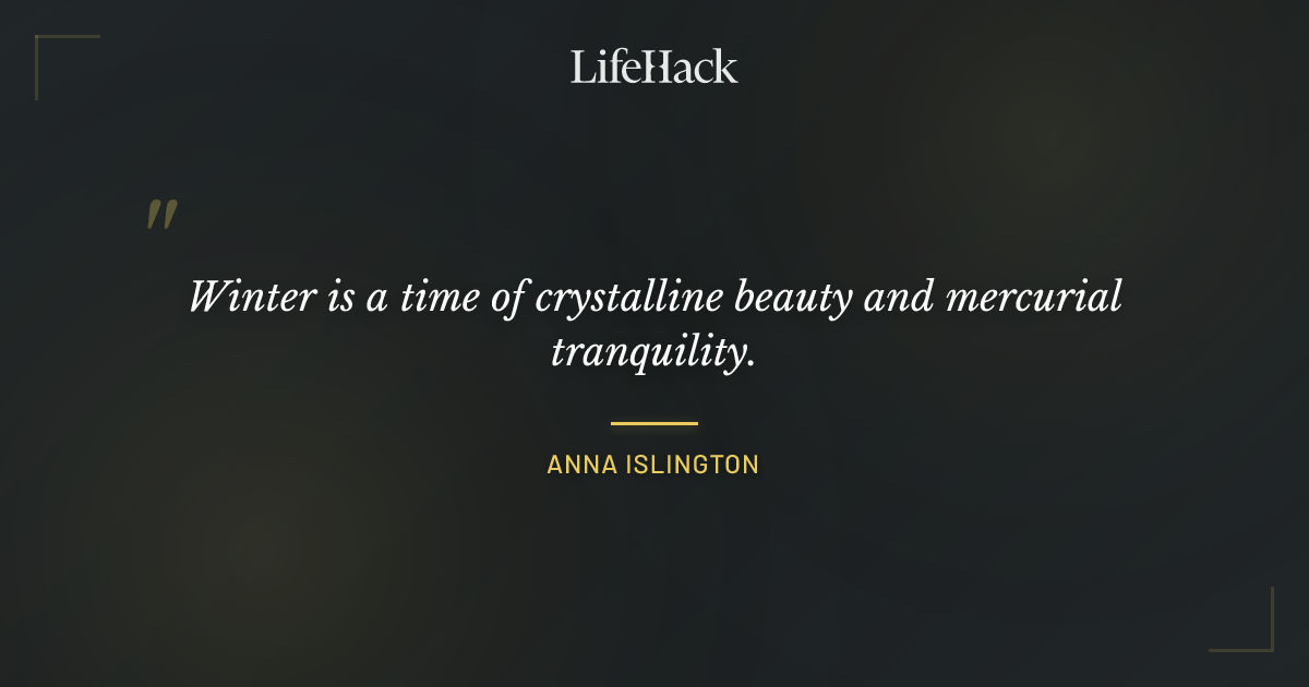 Quote by Anna Islington