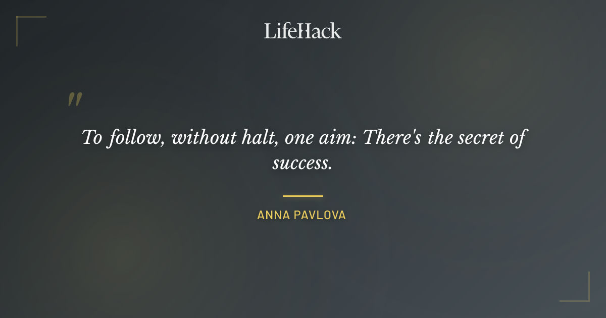 Quote by Anna Pavlova