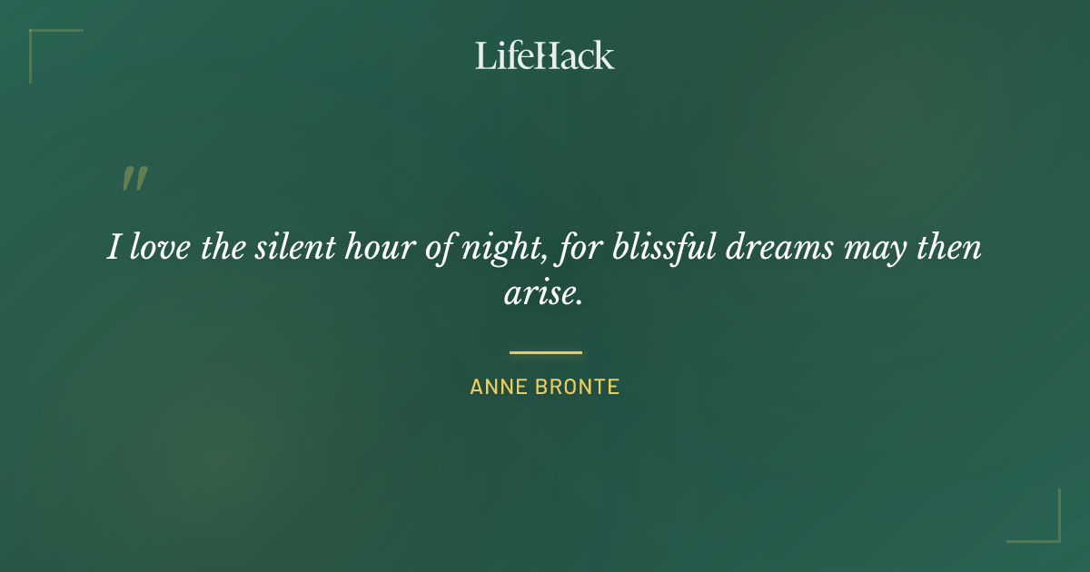 Quote by Anne Bronte
