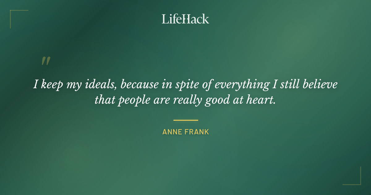 Quote by Anne Frank