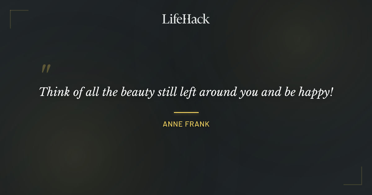 Quote by Anne Frank