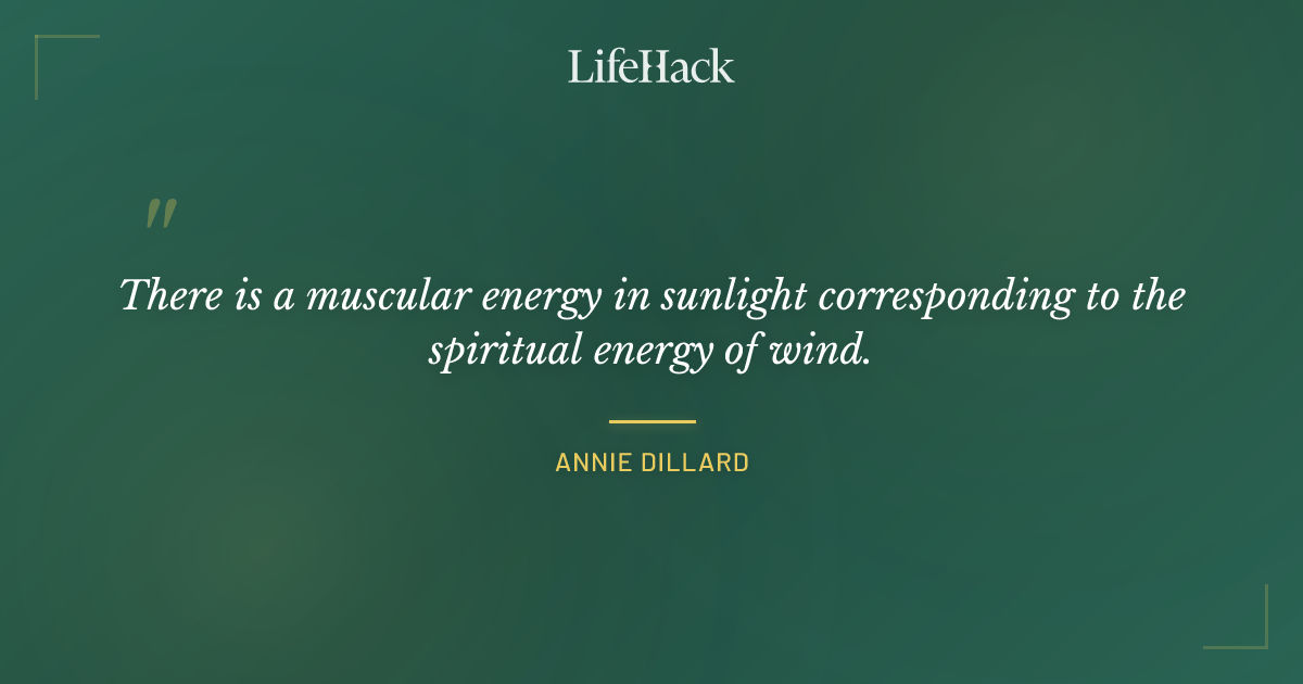 Quote by Annie Dillard