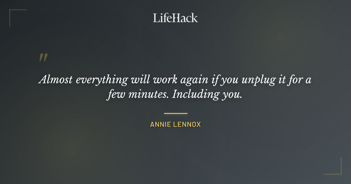 Quote by Annie Lennox