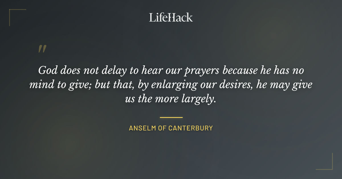 Quote by Anselm of Canterbury