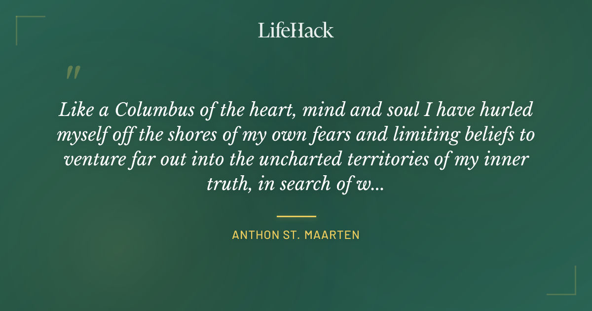Quote by Anthon St. Maarten