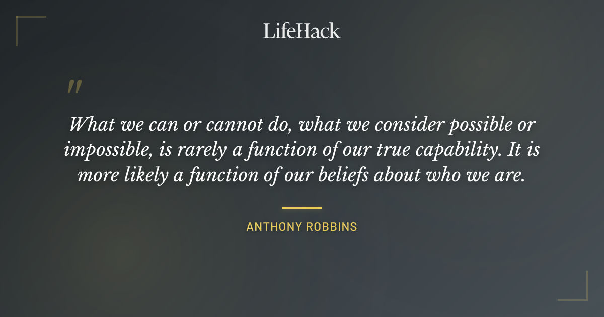 Quote by Anthony Robbins