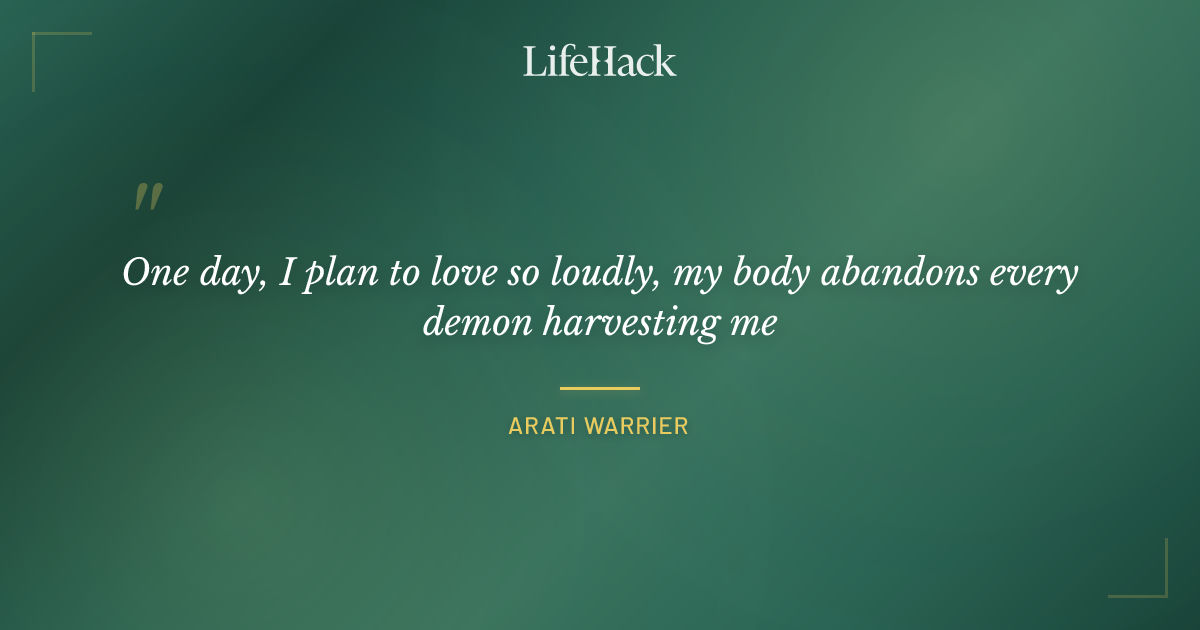 Quote by Arati Warrier