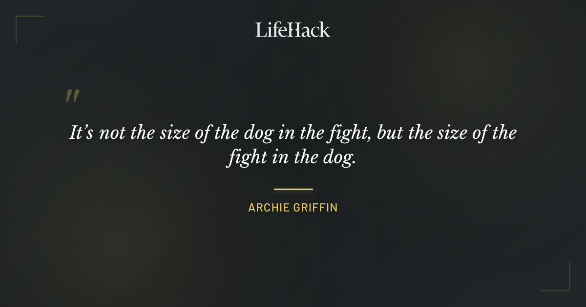 Quote by Archie Griffin