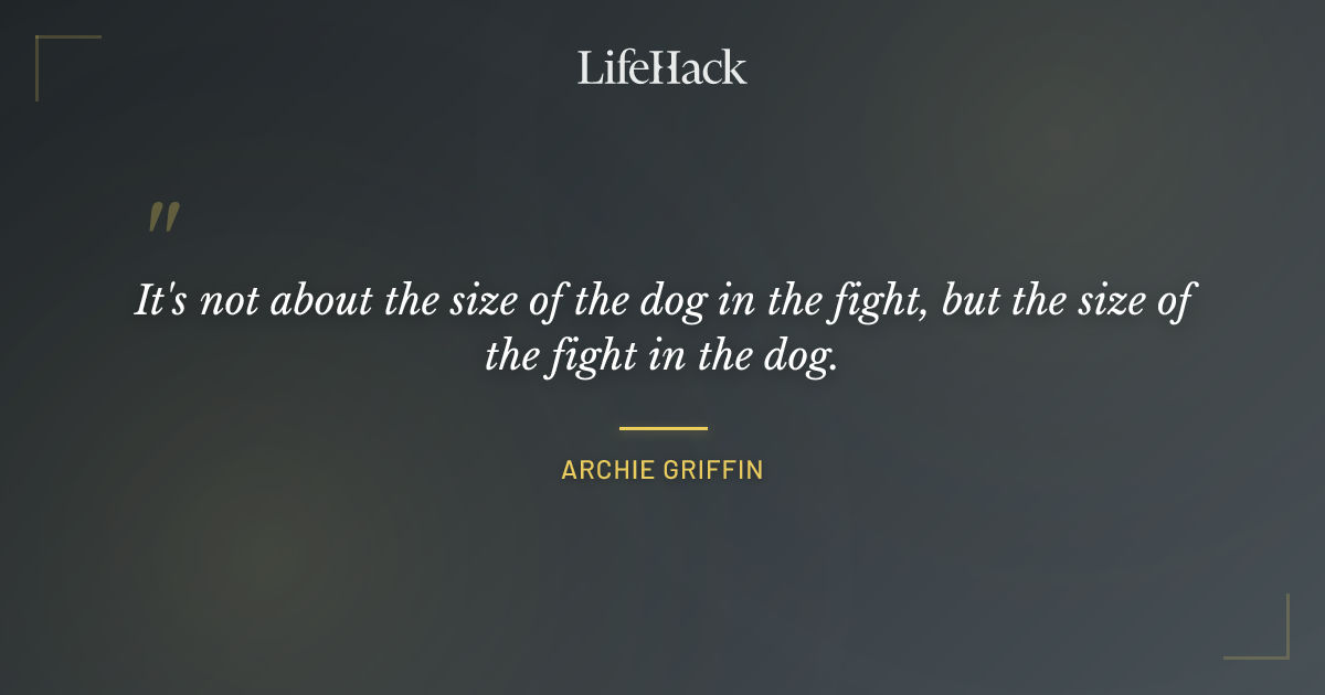 Quote by Archie Griffin